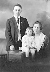 Gerhard, Olga and Jr., Christmas 1919