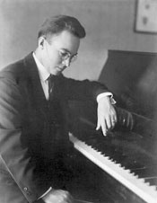 Gerhard at piano, 1925